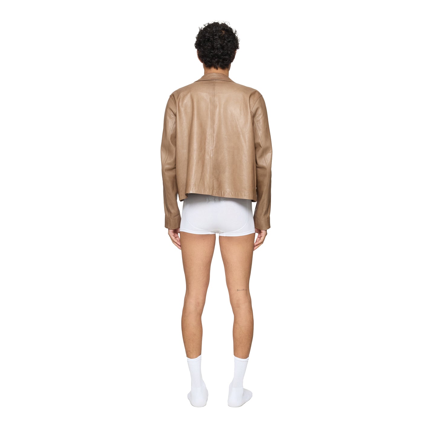 Leather Ally Jacket Champagne