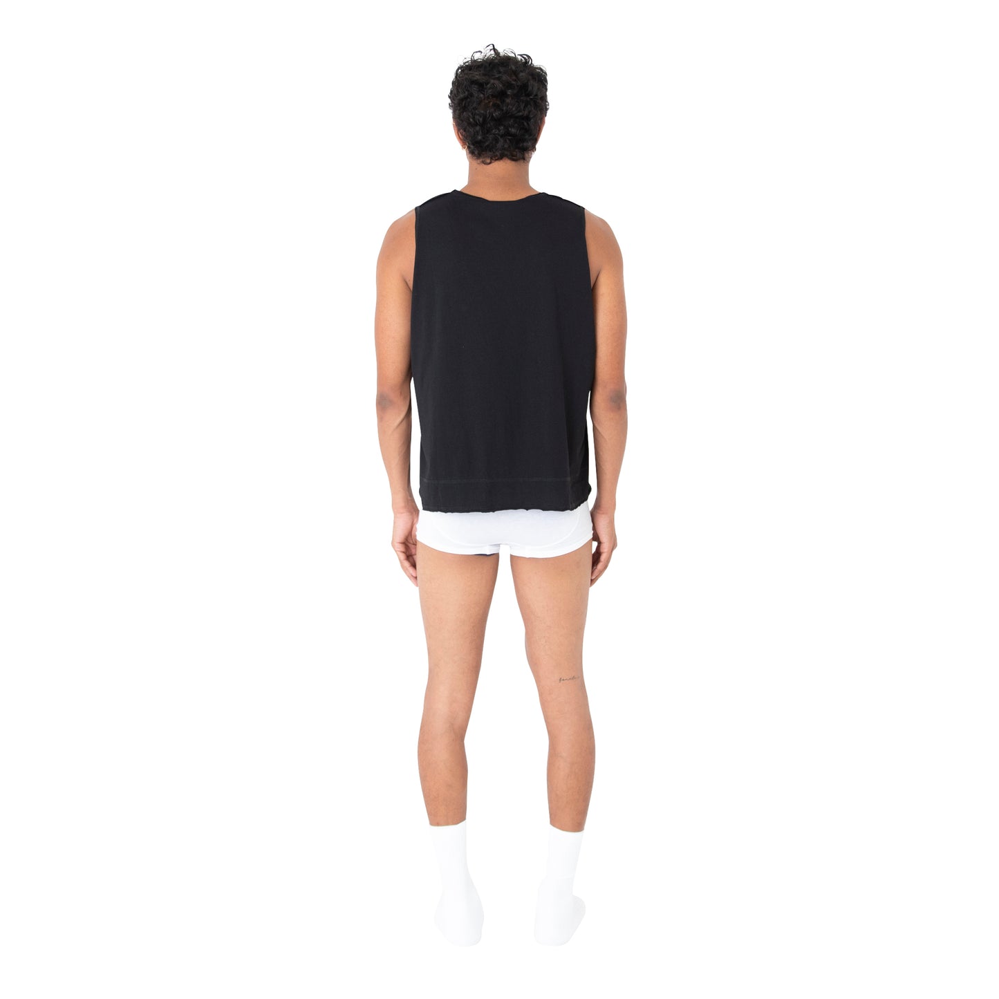 Cut To Crop T-Vest Black