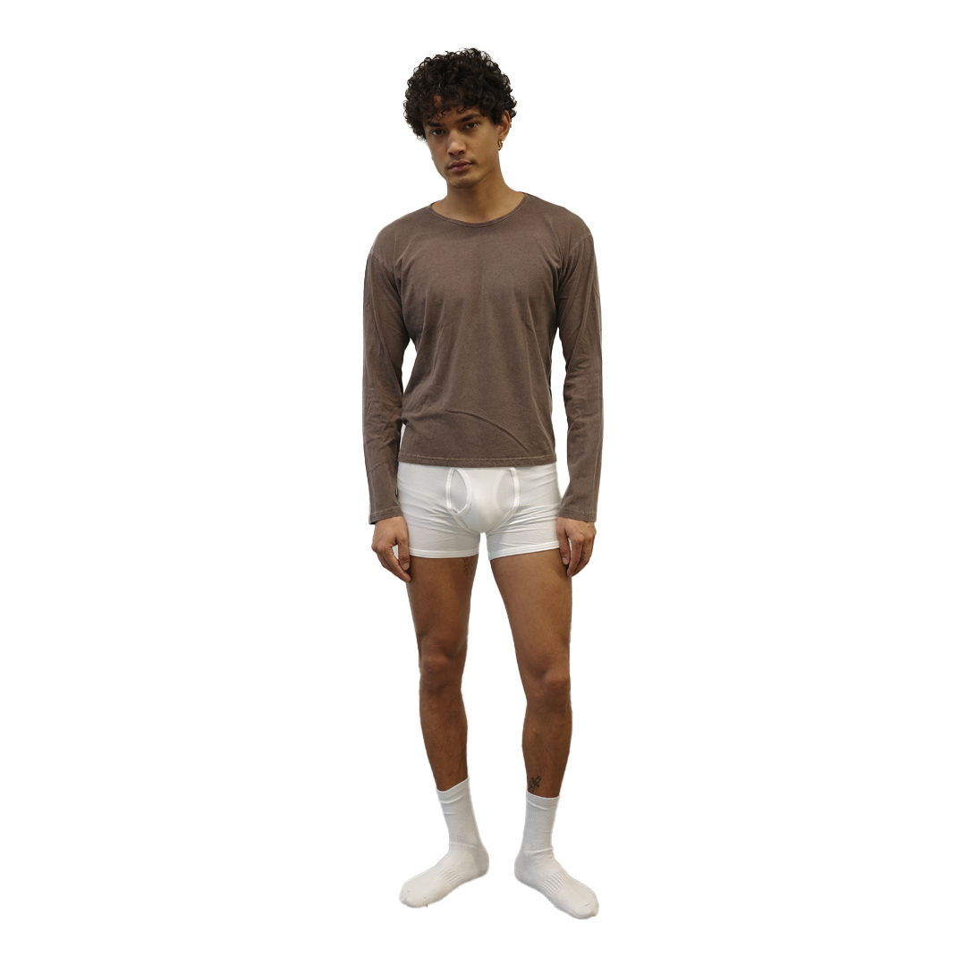 Long Sleeve T-Shirt - Washed Brown