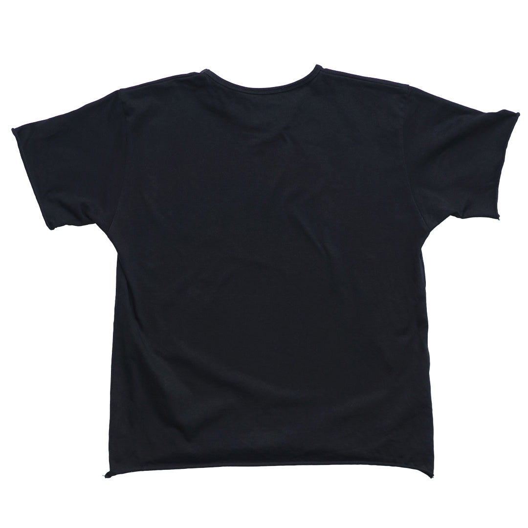 Raw Edge Heavy Weight T- Shirt - Black
