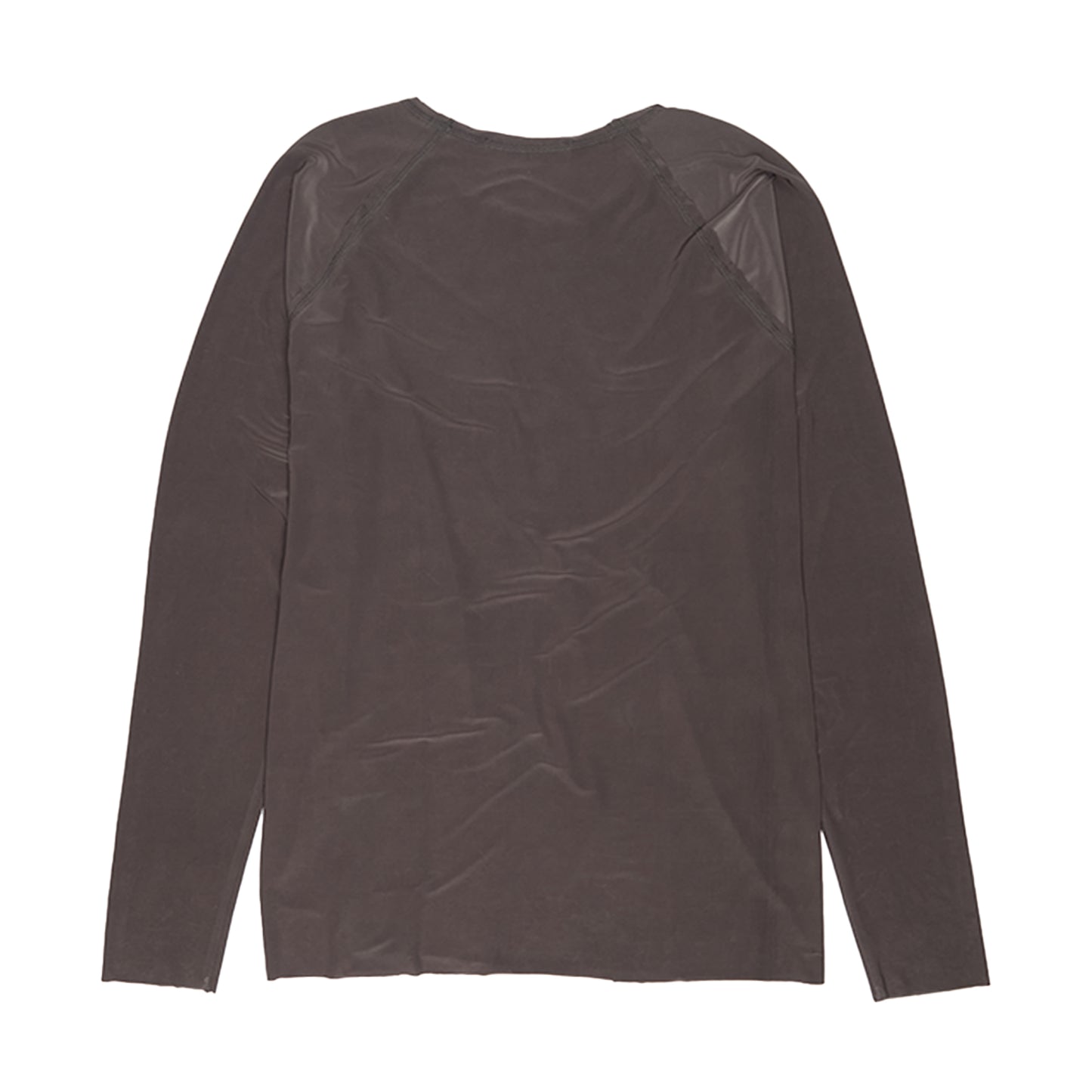 Raw Edge Lycra LS Top - Gunmetal