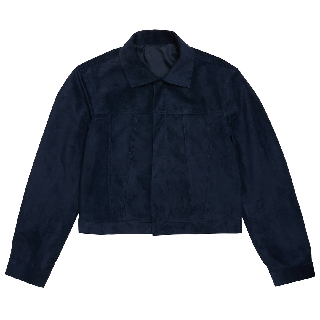 Zeppelin Jacket Navy Suede