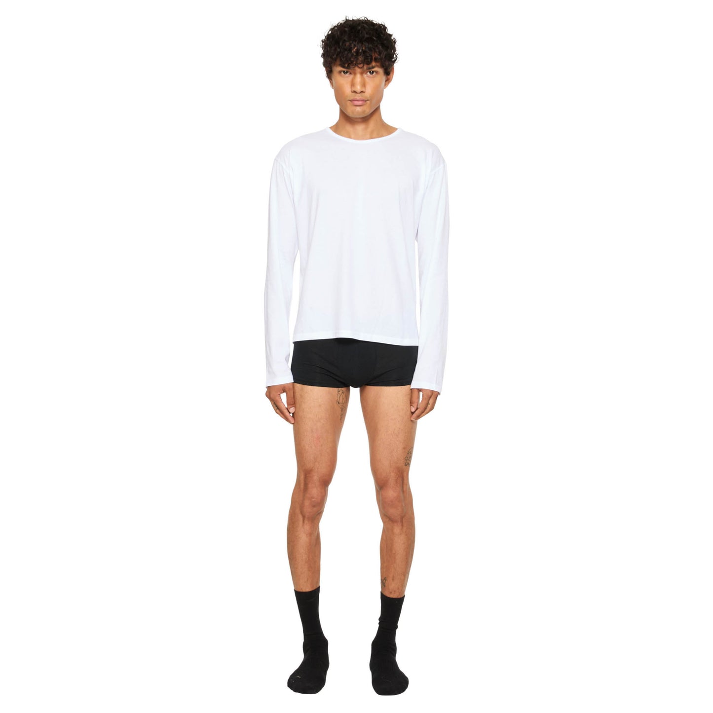 PJ Monogram Long Sleeve T-Shirt White