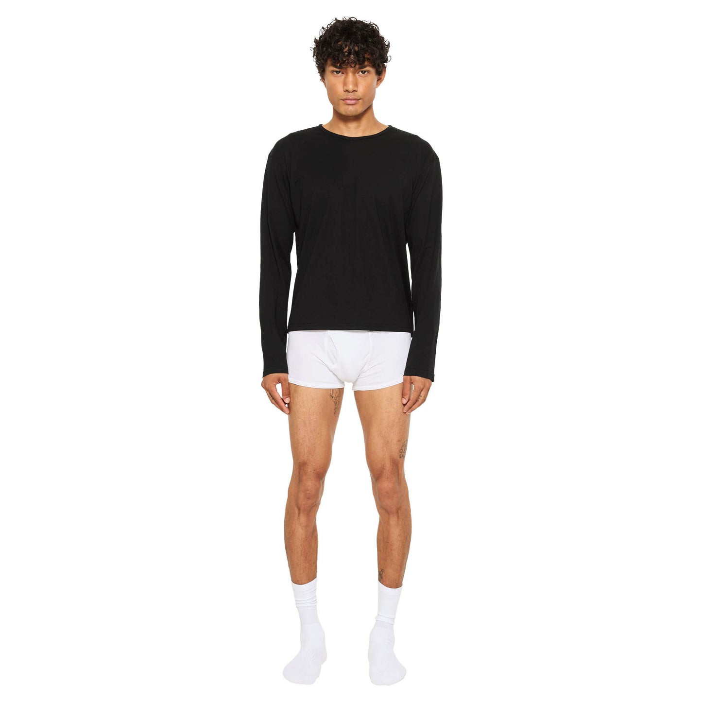 PJ Monogram Long Sleeve T-Shirt Black