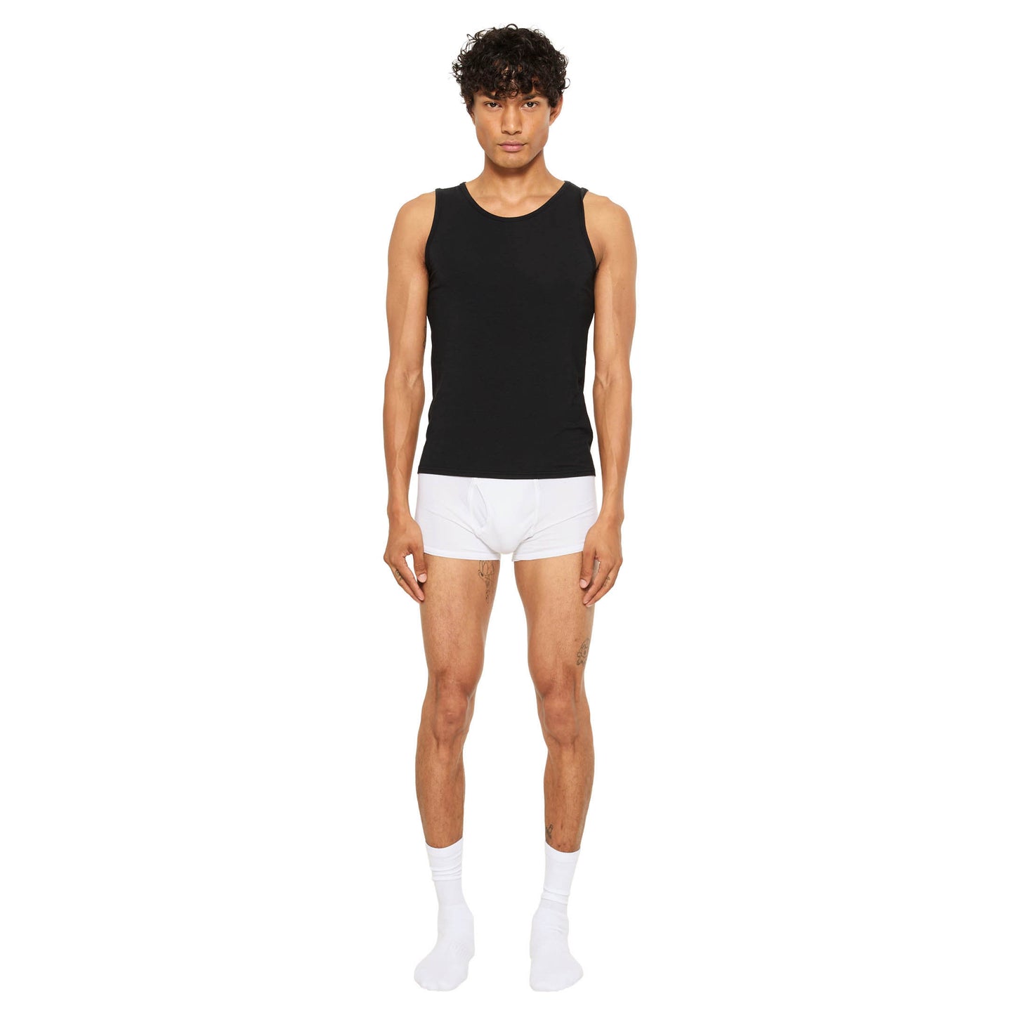 Bamboo Cotton Vest Black