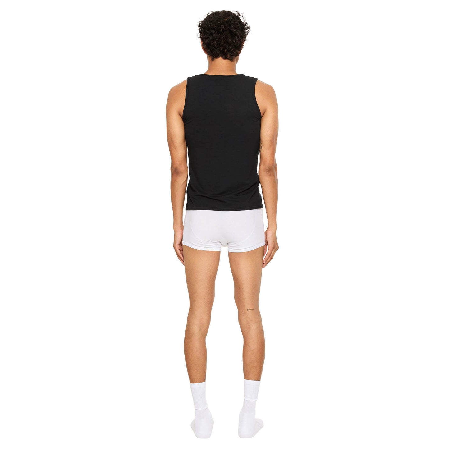 Bamboo Cotton Vest Black