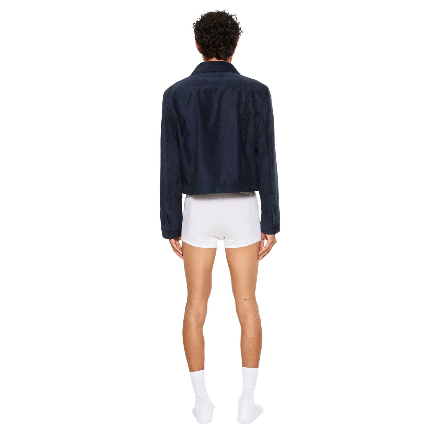 Zeppelin Jacket Navy Suede