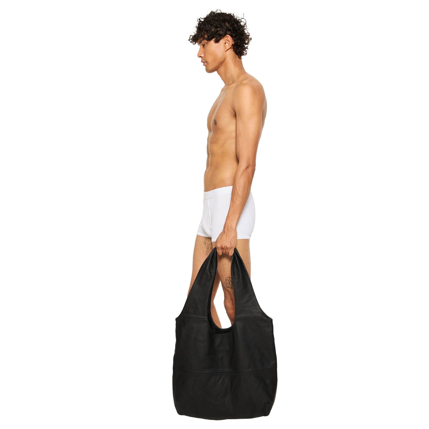 Para Bag Oversized Oily Cow Black