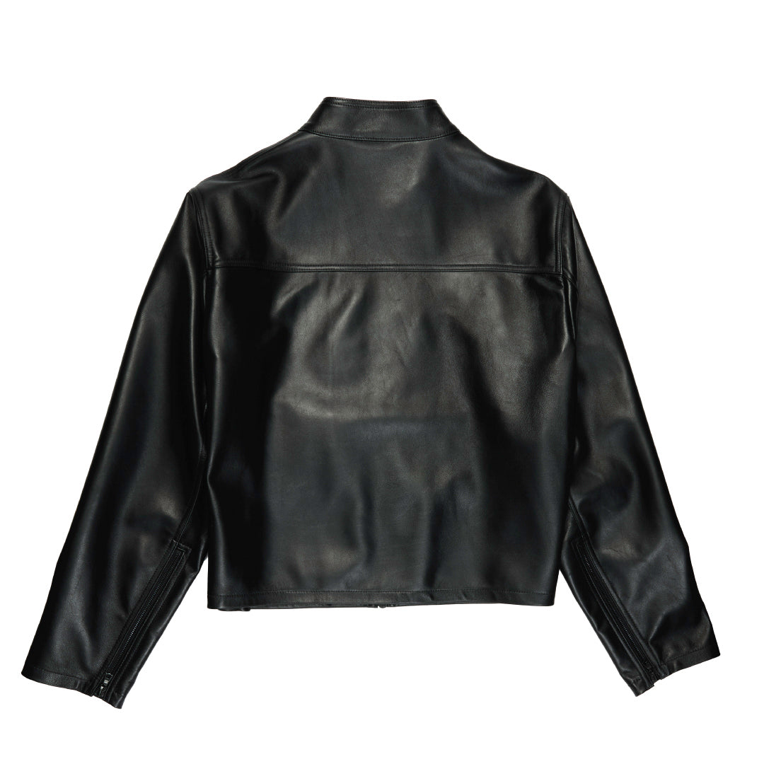 Leather Moto Jacket Black