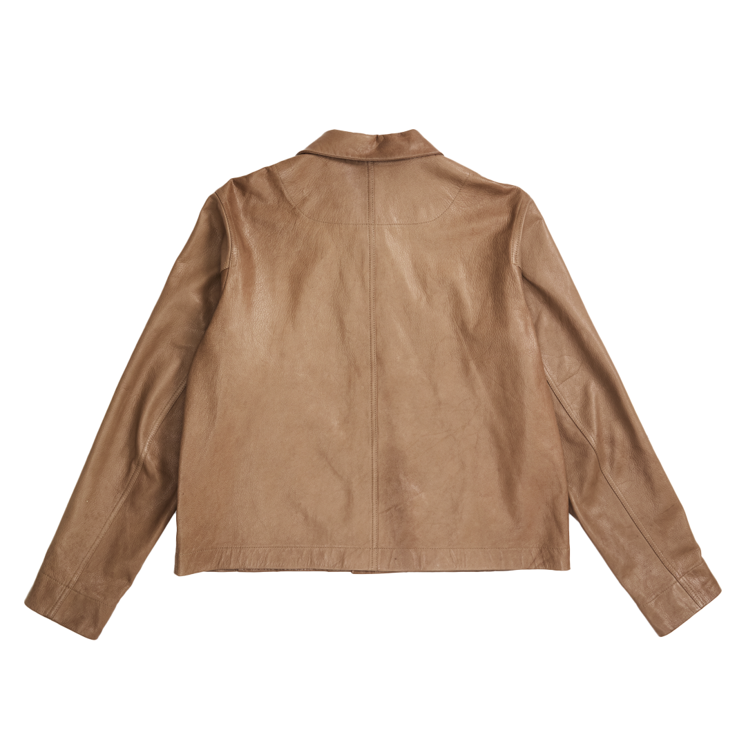 Leather Ally Jacket Champagne