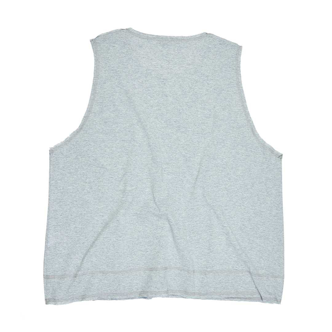 Cut To Crop T-Vest Gray Marl