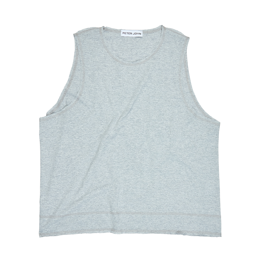Cut To Crop T-Vest Gray Marl