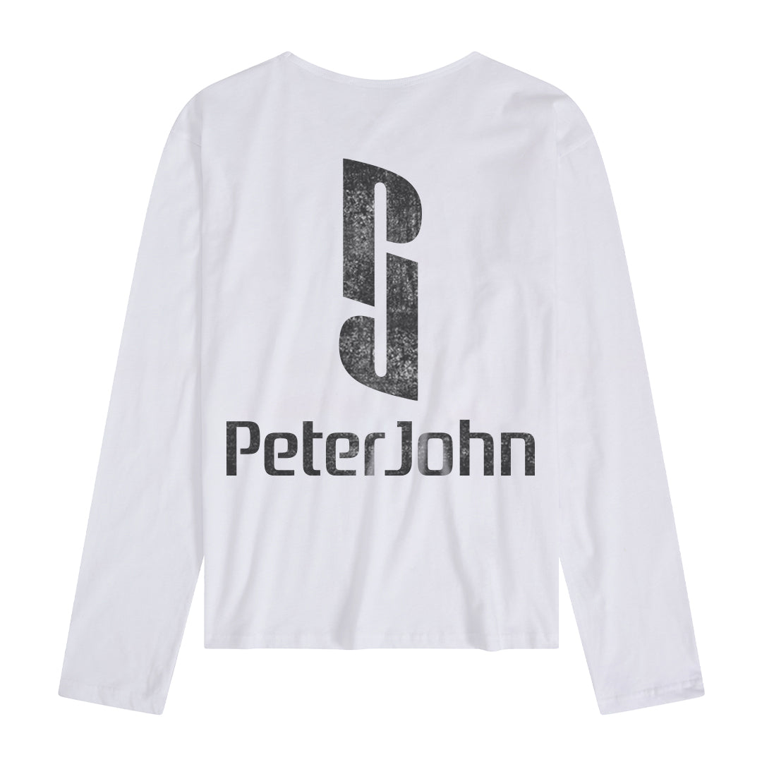 PJ Monogram Long Sleeve T-Shirt White