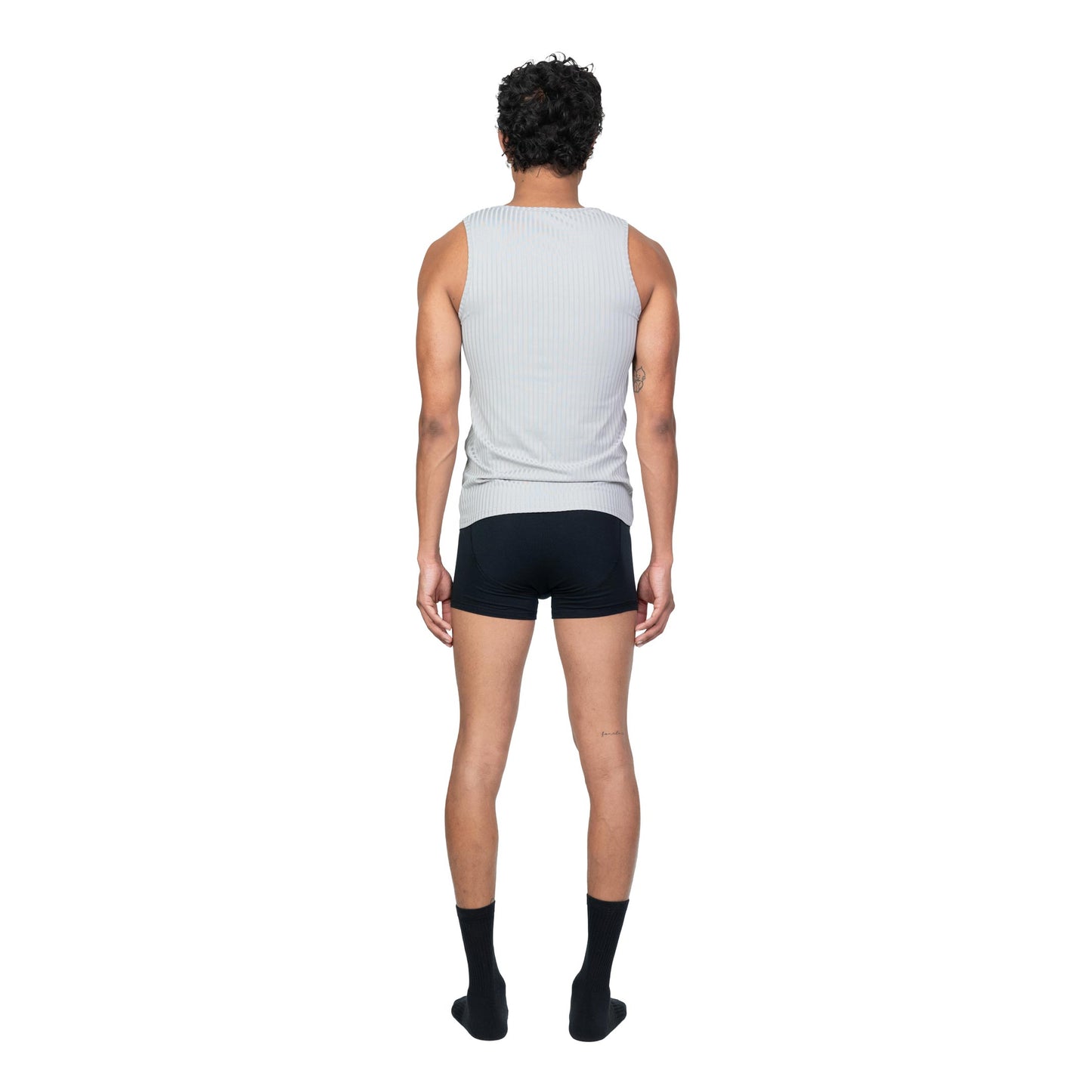 Ribbed Vest Razor Grey