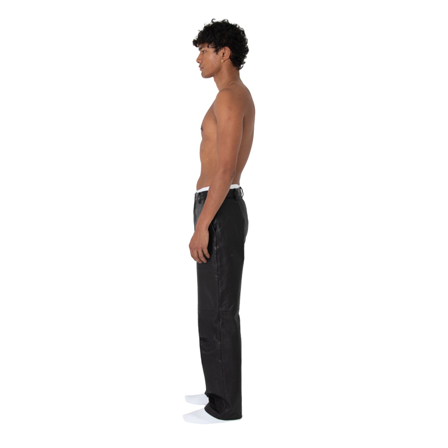 Dillon Leather Trouser - Black