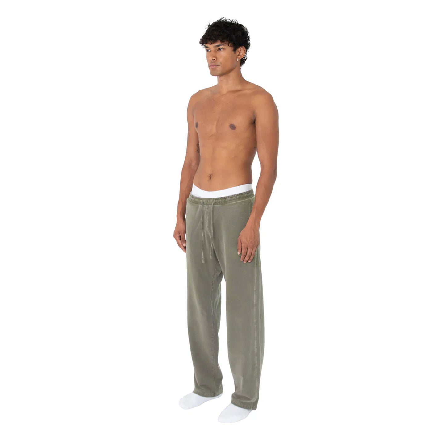 Lightweight Joggers Straight Leg Washed Olive