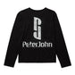 PJ Monogram Long Sleeve T-Shirt Black