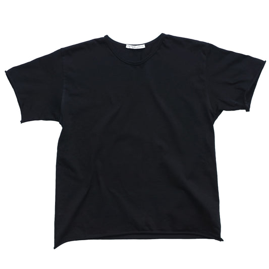 Raw Edge Heavy Weight T- Shirt - Black