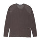 Raw Edge Long Sleeve Lycra Gunmetal