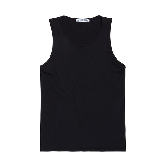 Bamboo Cotton Vest Black