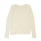 Raw Edge Long Sleeve Silk Ecru