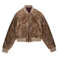 Bomber Jacket Cracked Brown