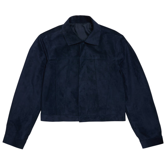 Zeppelin Jacket Navy Suede
