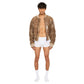 Bomber Jacket Cracked Brown
