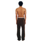 Suede Trouser - Brown