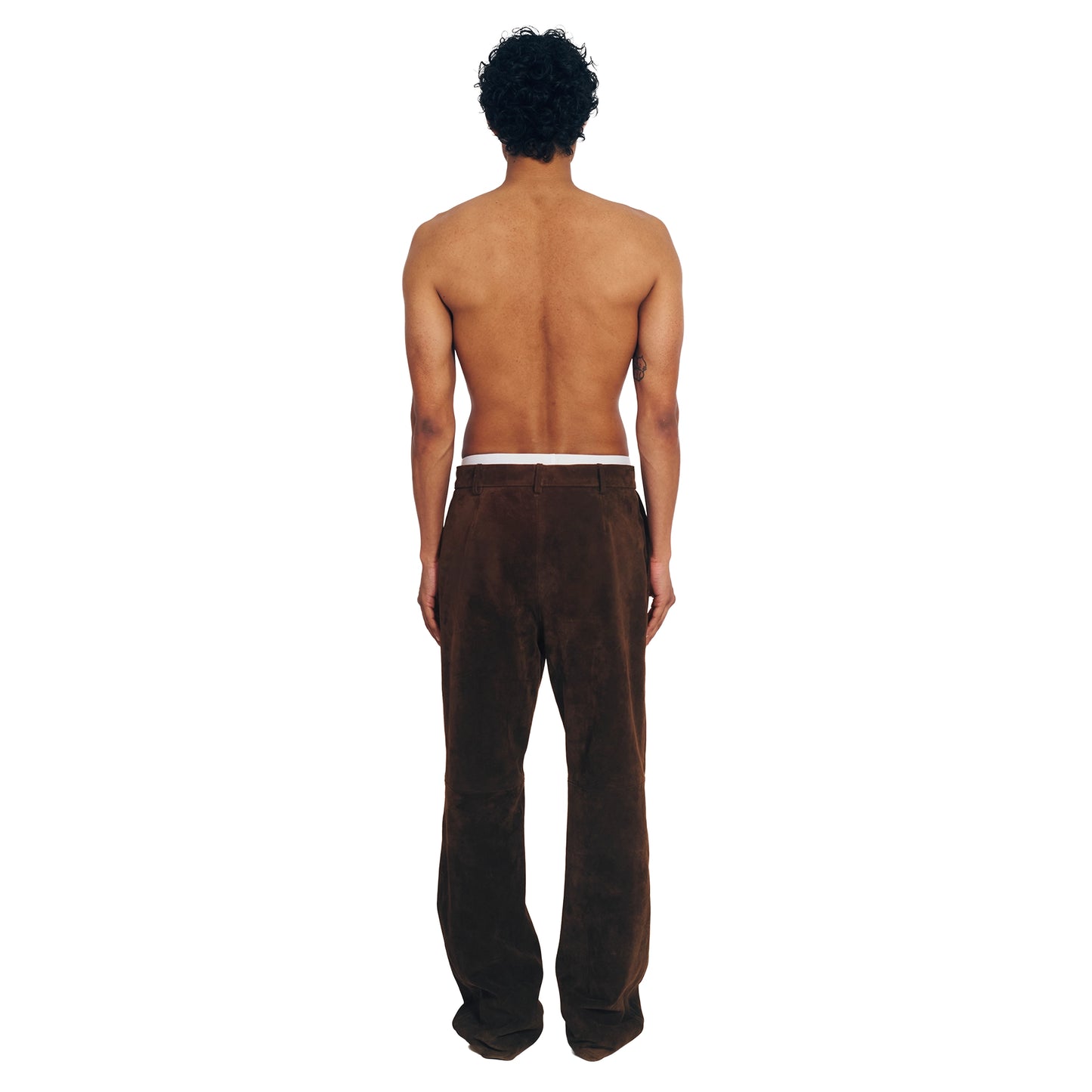 Suede Trouser - Brown