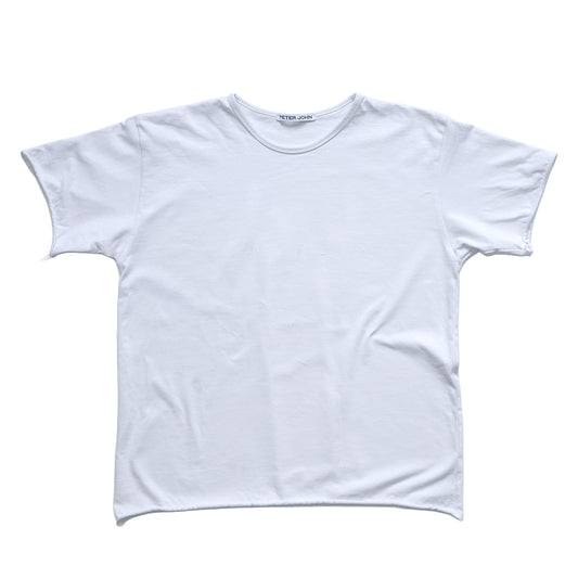 Raw Edge Heavy Weight T-Shirt - White