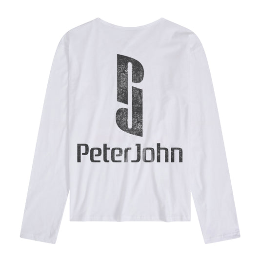 PJ Monogram Long Sleeve T-Shirt White